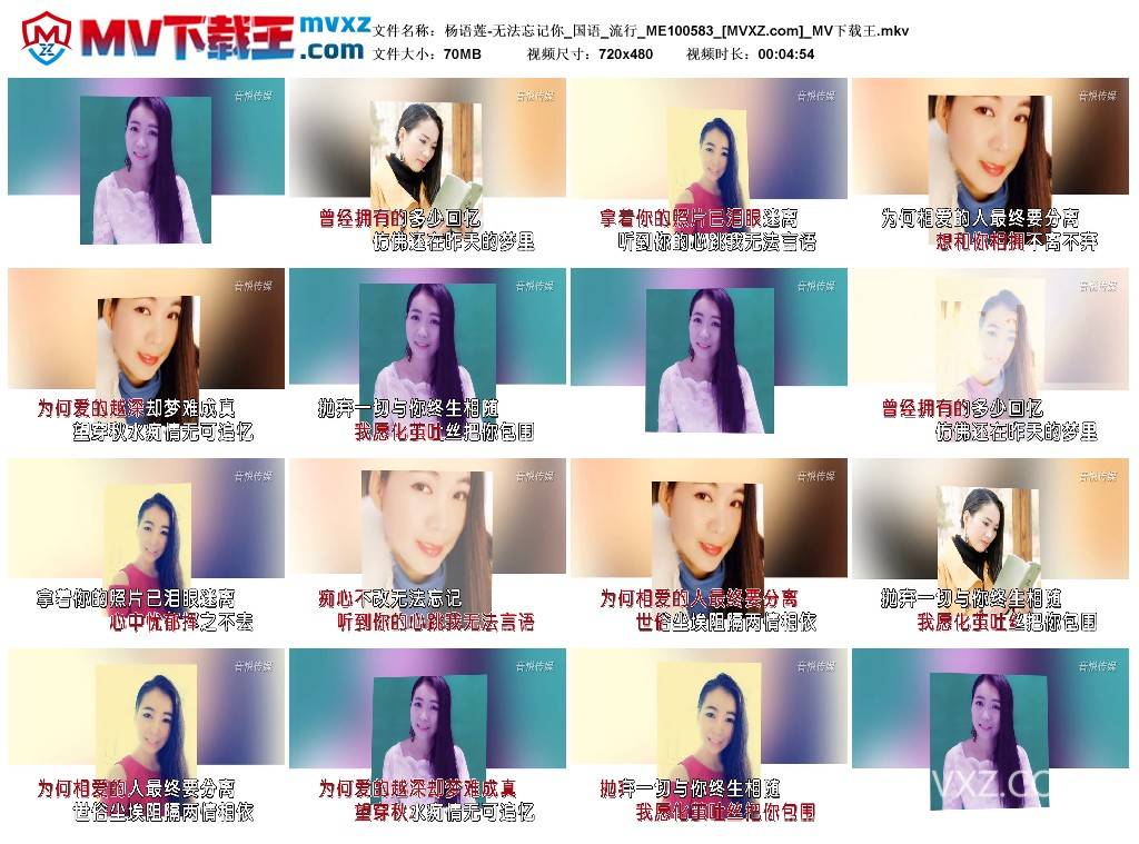 杨语莲-无法忘记你_国语_流行_ME100583